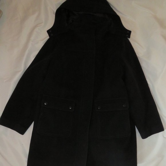 L. L. Bean Lambswool Pea Coat Large Petite - Picture 1 of 10
